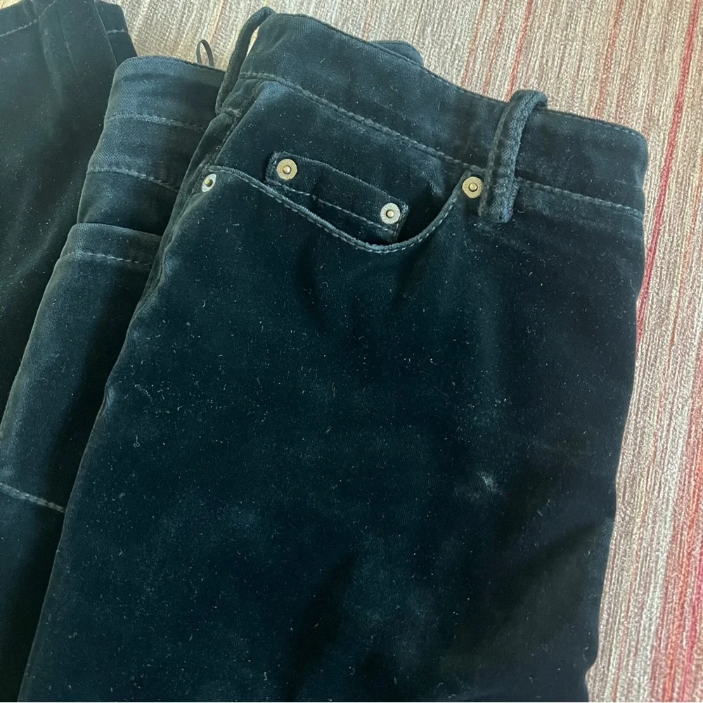 Louis Vuitton Black Velvet Flare Pants - Picture 14 of 16